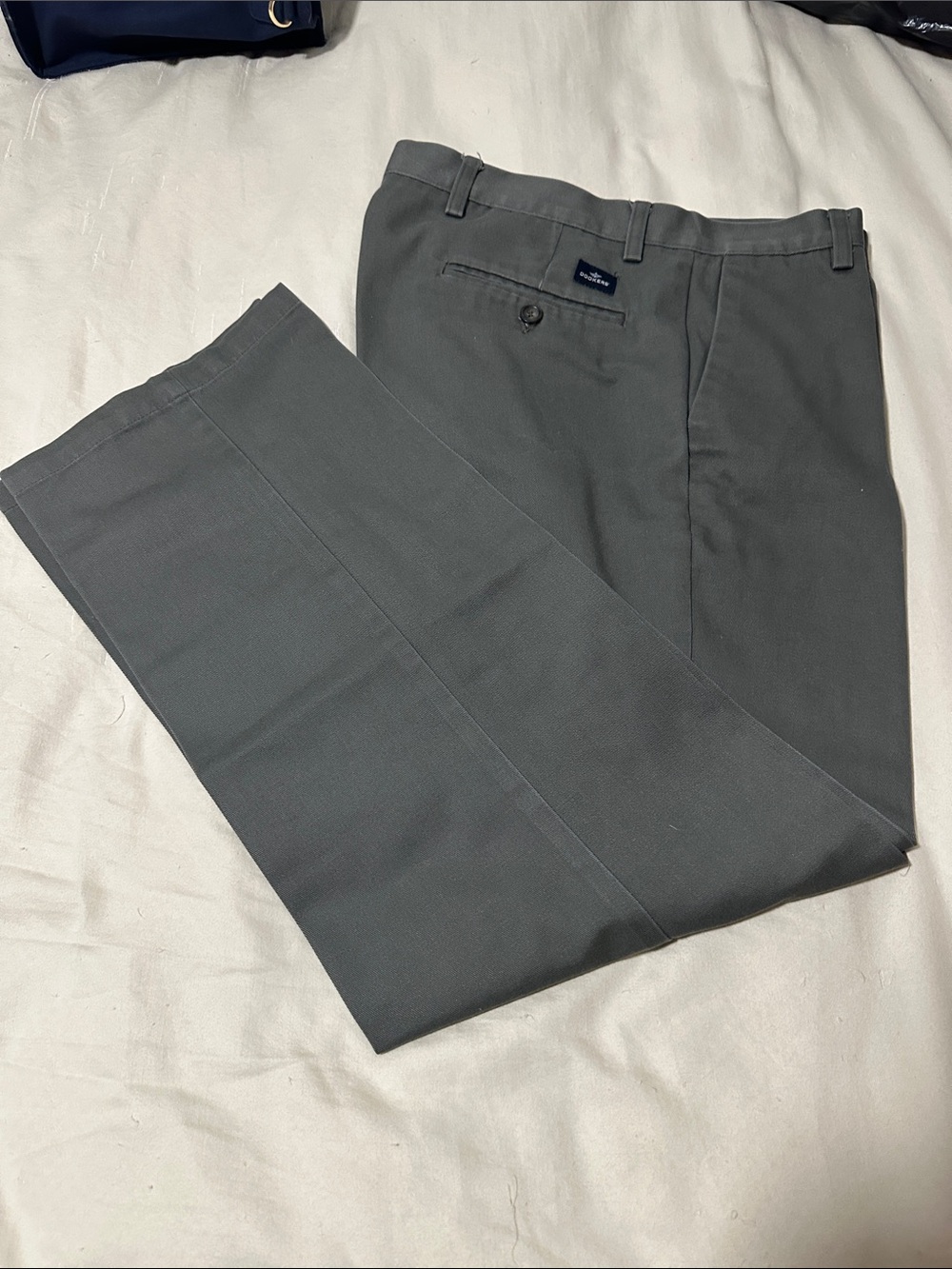 Dockers Men's Dark Gray Dress Pants - Classic Straight Fit w 34 L 30